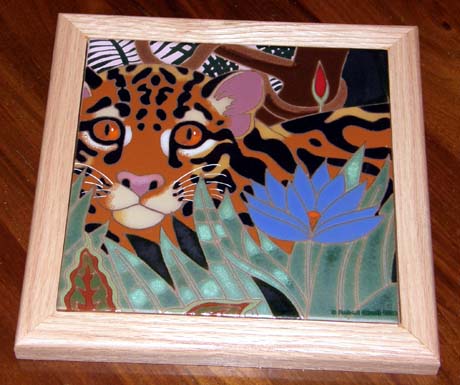 Asian Leopard Cat tile, gift from treasured customers!