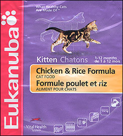 Foothill Felines Picasso of Fire'n'Ice Bengals the star of the photo shoot and now gracing the new Eukanuba kitten food bags out on the shelf!