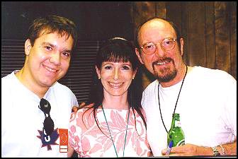 Ian Anderson of Jethro Tull with his wife Shona, and my son Wesley discussing Bengal Cats in 1998!