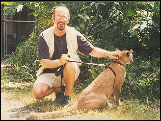 Ian Anderson with a Friendly Puma