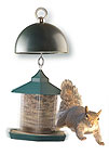 Squirrel Stop is a safe easy spinning device that you can add to any bird feeder up to 10 pounds to keep squirrels away.