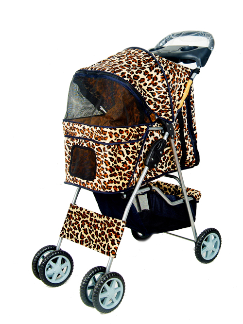 leopard print stroller